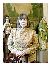 anne rice and statues of saints 